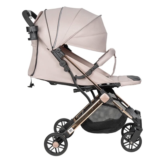 Коляска прогулочная Farfello Comfy Go Comfort Chrome Beige Gold - 3